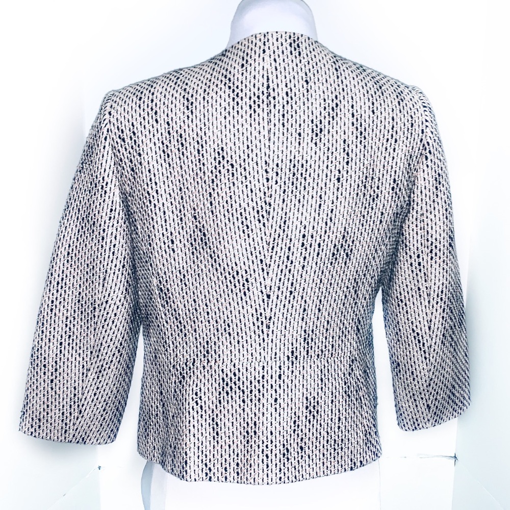 Vince Camuto 8P Pink Tweed Blazer 3/4 Sleeve - Picture 3 of 4